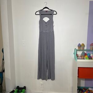 Striped Sleeveless Jumpsuit